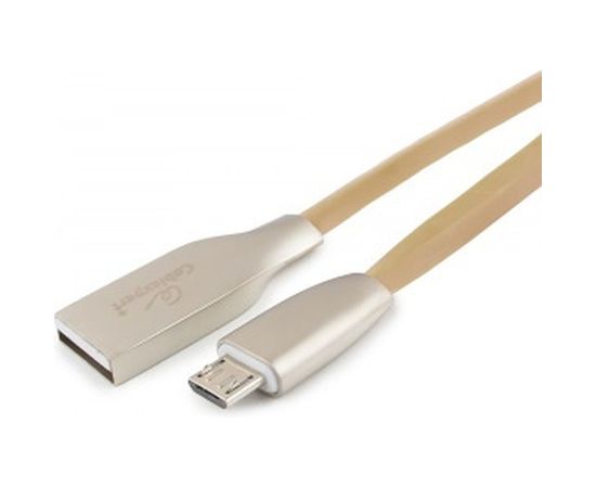 Кабель USB 2.0 Cablexpert, AM/microB, серия Gold, длина 1м, блистер, золотой CC-G-mUSB01Gd-1M 