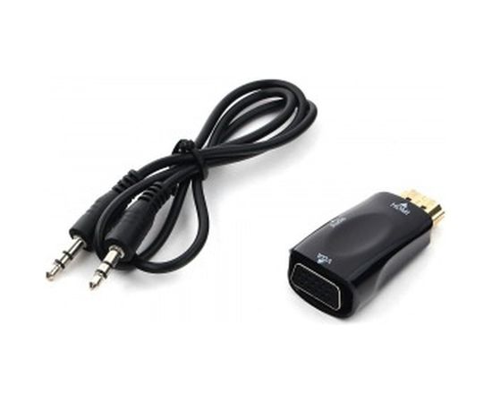Переходник Cablexpert HDMI-VGA, 19M/15F, Jack3.5, аудиовыход A-HDMI-VGA-02 