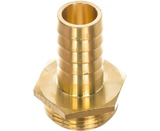 Штуцер для шланга 3/4" с наружной резьбой 1" DENZEL 97272 