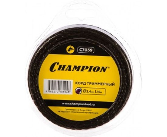 Корд триммерный Magic (2.4 мм, 15 м) CHAMPION C7039 