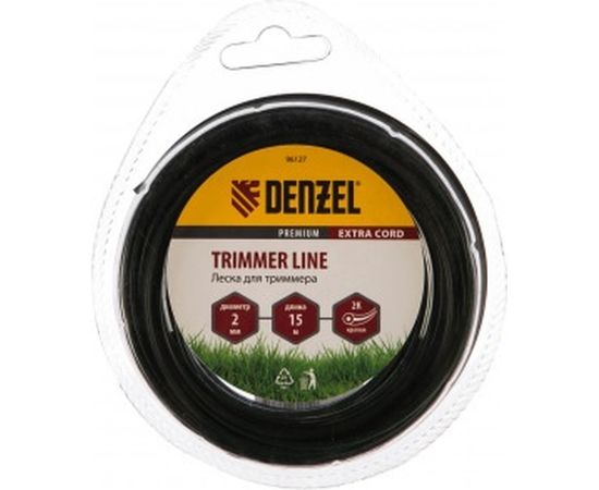 Леска двухкомпонентная EXTRA CORD (15 м; круг; 2 мм) для триммера DENZEL 96127 