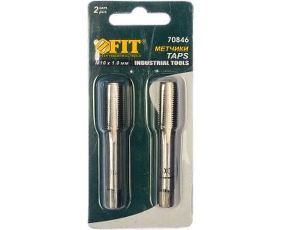 Метрические метчики 10х1.0 мм 2 шт FIT IT 70846 