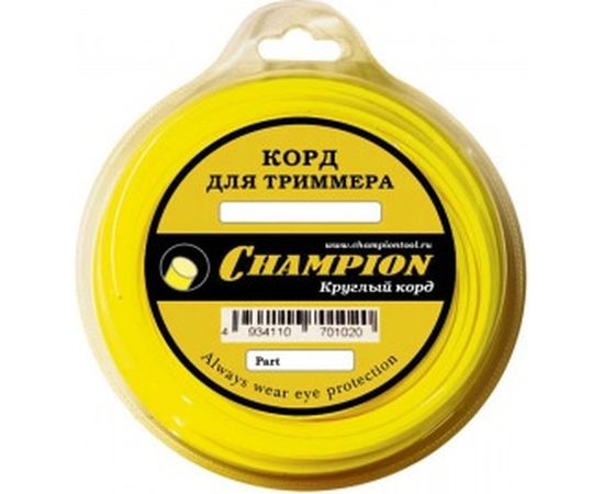 Корд тримерный Round (2.4 мм; 90 м; круглый) CHAMPION C5015 