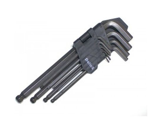Набор Г-образных ключей DolleX 9 шт. 1,5-10 мм с шаром, L=180mm SHB-009 