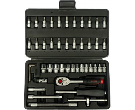 Набор инструмента с 6-ти гранными головками FORCE 1/4 46 предметов 2462 