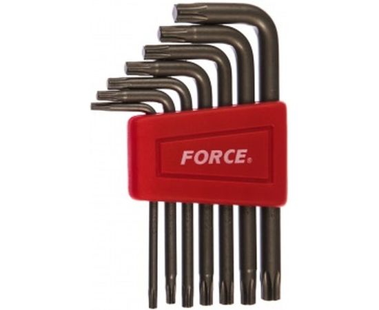 Набор Г-образных ключей с внешней звездочкой FORCE Т10-Т40 7 предметов 5071 