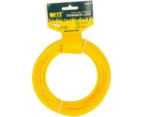 Леска (2.5 мм; 25 м; квадрат) для триммеров FIT 78007 