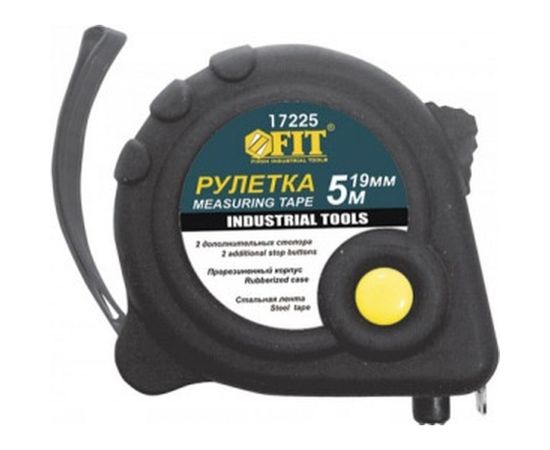Рулетка Универсал 5 м х 19 мм тройной стопор FIT 17225 