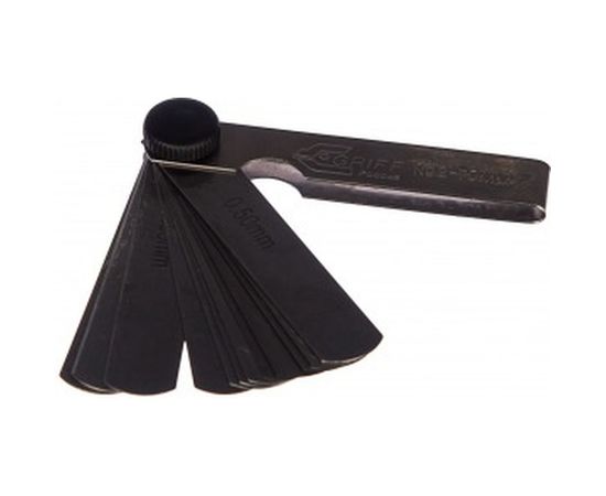 Набор щупов 0.02-0.5 мм, 17 пластин, длина 70 мм GRIFF D127010 