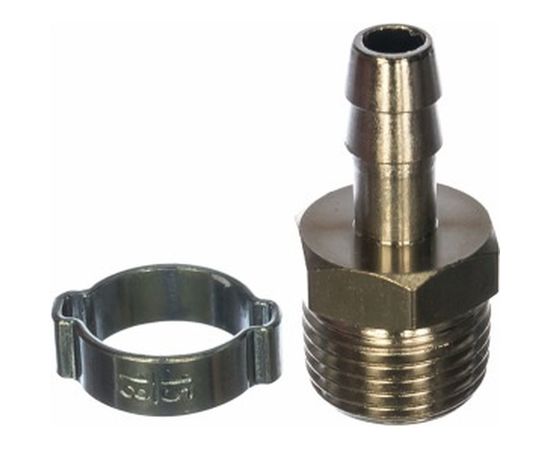 Переходник 1/2"М - елочка (10 мм; обжимное кольцо 10x15 мм) FUBAG 180264 