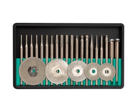 Шарошки и круги отрезные с алмазным напылением 25 шт. FIT 36487 
