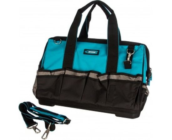 Сумка для инструмента GROSS Handwerker, 42 кармана, пластик, дно, наплечный ремень 90273 