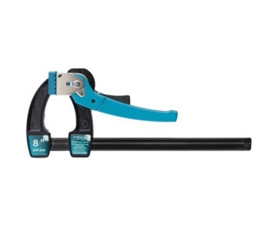 Реечная быстрозажимная струбцина, металлический корпус,рычажный храповый механизм, 8"/200 мм GROSS 20719 