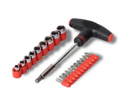 Т-образная отвертка GROSSMEISTER в наборе с 20 насадками 012003001 