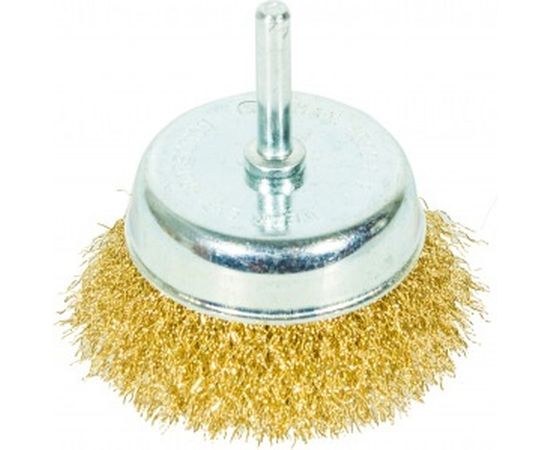 Щетка-крацовка чашечная (60 мм, латунированная проволока) GROSSMEISTER 021068002 