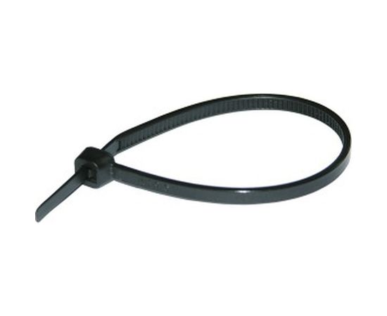 Кабельные стяжки черного цвета HAUPA устойчив к воздействию УФ-лучей, 203x2.5 мм, 100 штук 262606 
