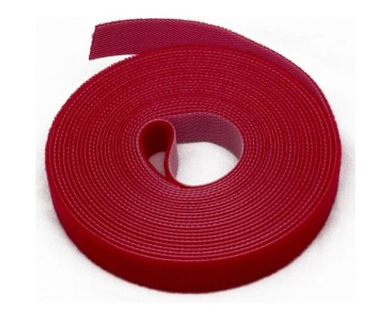 Лента (липучка) в рулоне Hyperline WASNR-5x25-RD ширина 25 мм, длина 5 м, красная 401696 