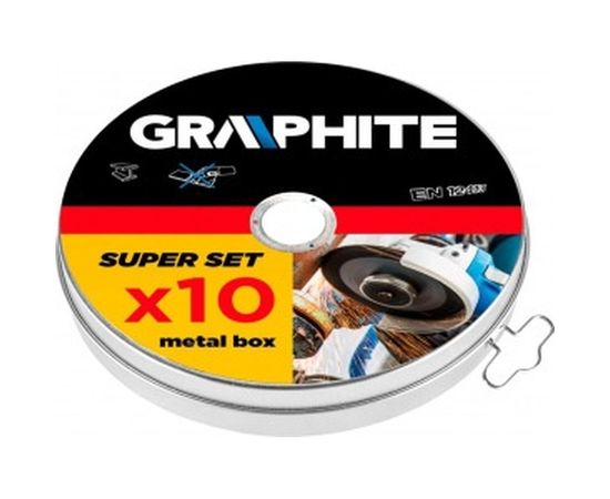 Диск отрезной по металлу (10 шт; 125x22.2х1 мм) GRAPHITE 55H572 