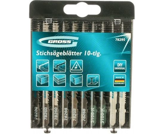 Набор полотен для электролобзика универсальный&nbsp;(10 шт.)&nbsp;GROSS 78295 