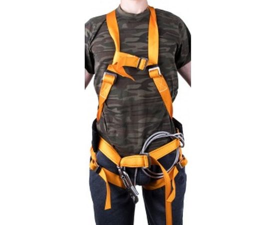 Удерживающая система с наплечными и набедренными лямками и стропом из металлического троса в ПВХ-оболочке Gigant УС 2 БЖ 