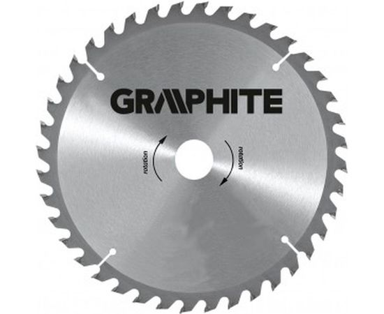 Диск отрезной по дереву (180x30 мм; 40 зубьев) GRAPHITE 55H604 