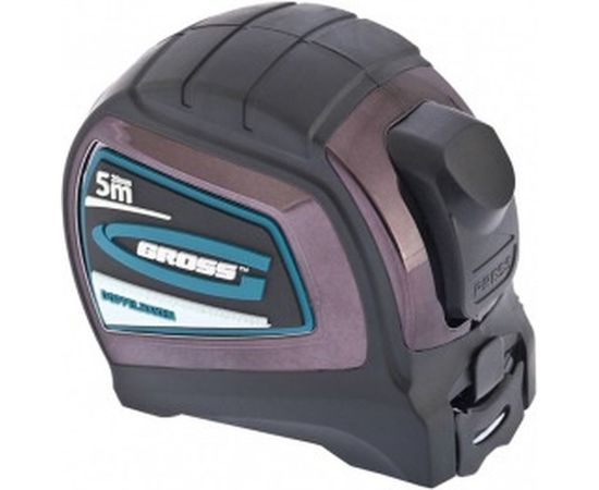 Рулетка Doppelhaken 5мх25мм, двухсторонний зацеп, нейлон, двуст.шкала GROSS 31124 