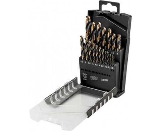 Набор сверл по металлу HSS-CNC Pro-Tec (19 шт; 1-10 мм) GRAPHITE 55H089 