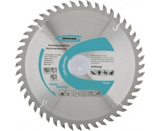 Пильный диск по дереву 190x30 мм, 48Т GROSS 73320 