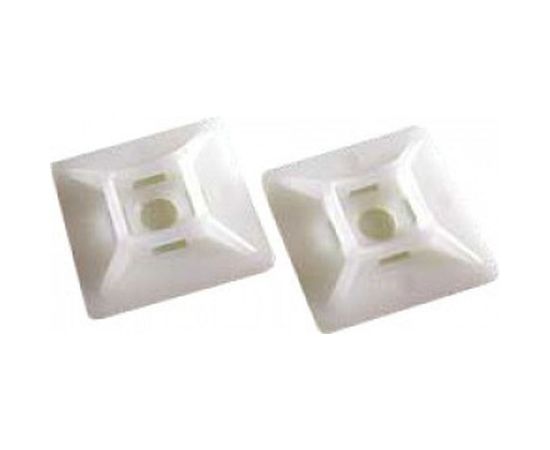 Самоклеящаяся площадка для крепления стяжек Hyperline HW-2A 12,7x12,7 мм, 100 штук 45508 