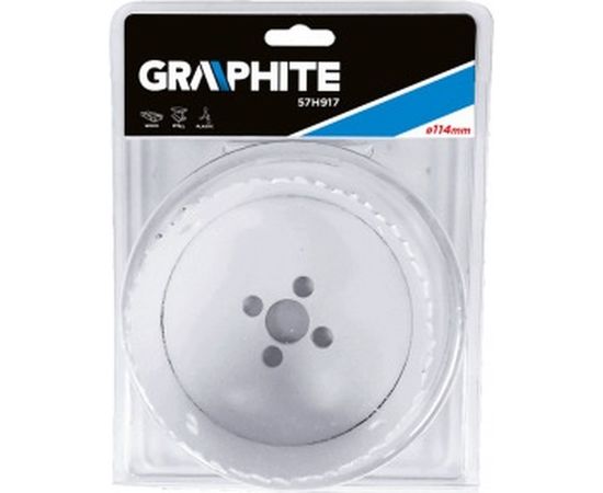 Коронка сверлильная биметаллическая (114х38 мм) GRAPHITE 57H917 