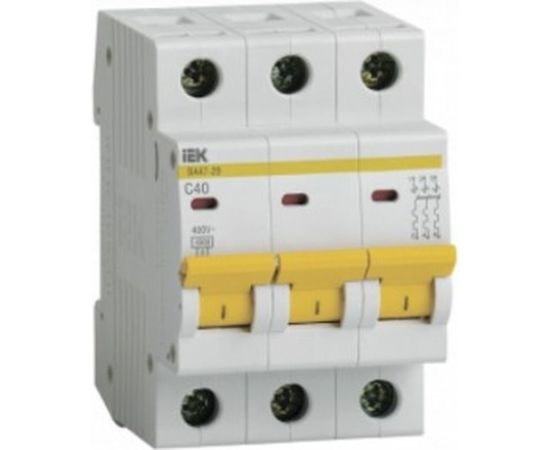Выключатель автоматический ВА47-29 3p, 40А, С 4.5кА IEK MVA20-3-040-C 