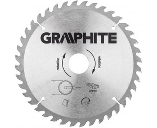 Диск отрезной (190x30 мм; 40 зубьев) GRAPHITE 57H670 