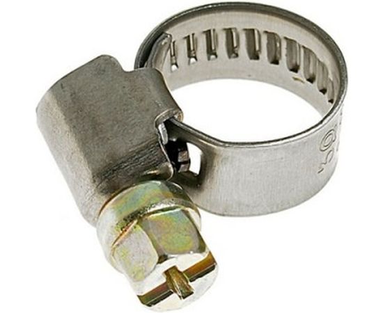 Ленточный червячный хомут 008-012мм нержавеющая сталь JTC-ZN12 