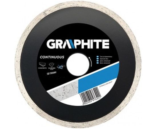 Диск алмазный сплошной 125х22.2 мм GRAPHITE 57H642 