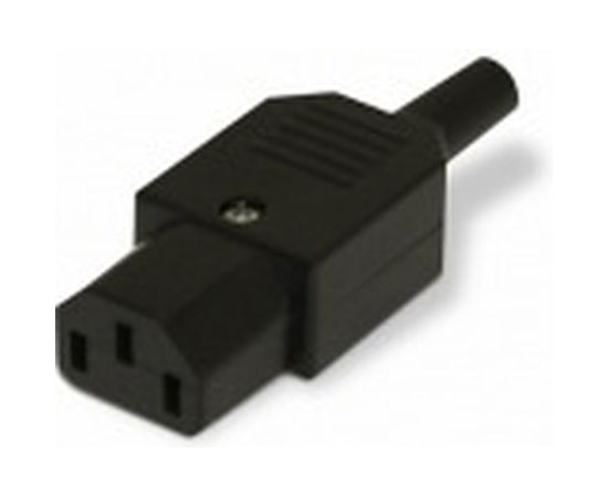 Разъем Hyperline, CON-IEC320C13, IEC 60320 C13, 220В, 10A, на кабель, плоские контакты внутри разъема, прямой, 47865 