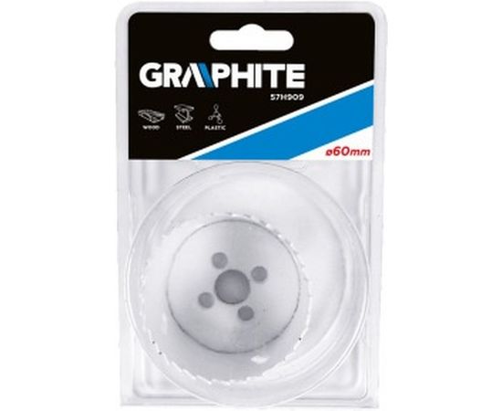 Коронка сверлильная биметаллическая (60х38 мм) GRAPHITE 57H909 