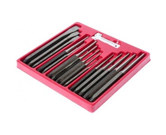 Зубило и выколотка в кейсе 15шт JTC JW0054 