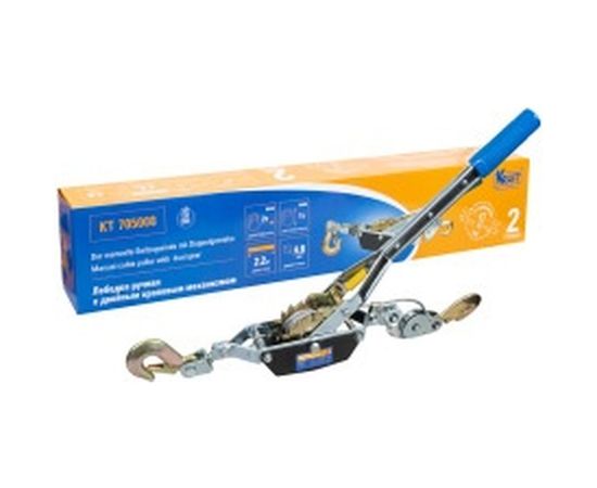 Ручная лебедка с двойным храповым механизмом KRAFT 2Т KT 705008 