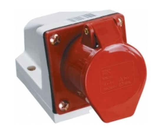 Розетка наружной установки IEK 16А 3P+Е 380В IP44 114 ИЭК PSR12-016-4 