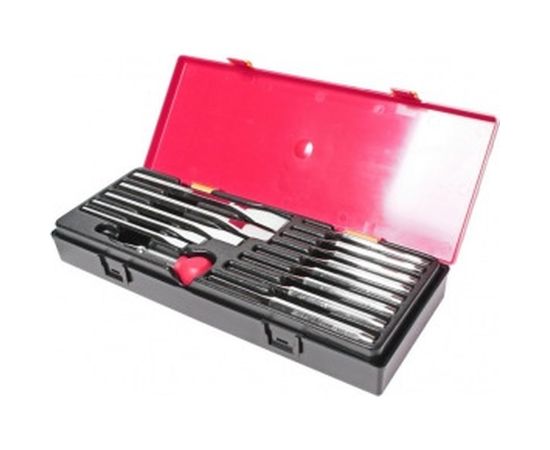 Набор выколоток и зубил с кернером в кейсе (14 предметов) JTC K8141 