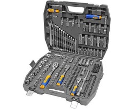 Набор инструмента 1/2 Dr 3/8 Dr и 1/4 Dr 218 предметов KRAFT KT 700684 