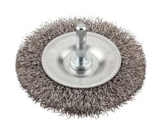 Щетка плоская (100 мм; хвостовик 6 мм; грубая) KWB 6074-30 