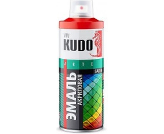 Эмаль KUDO аэрозоль универсальная серая Satin 520 мл RAL7001 11600050 