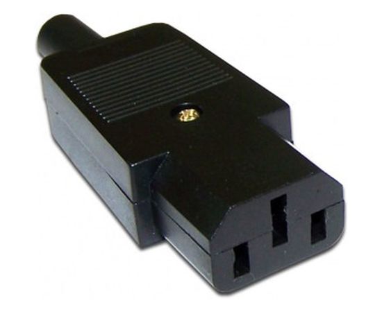 Электрическая кабельная розетка LANMASTER 10A, 250V, разборная, черная LAN-IEC-320-C13 