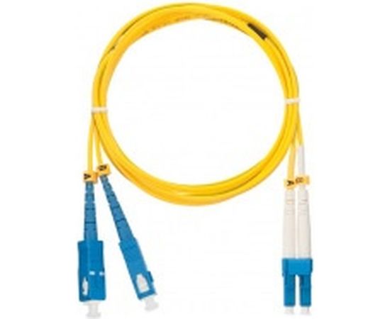 Переходной волоконно-оптический шнур NIKOMAX желтый, 1м NMF-PC2S2C2-SCU-LCU-001 