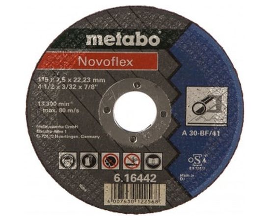 Диск отрезной по стали 115x22,2 мм Metabo 616442000 