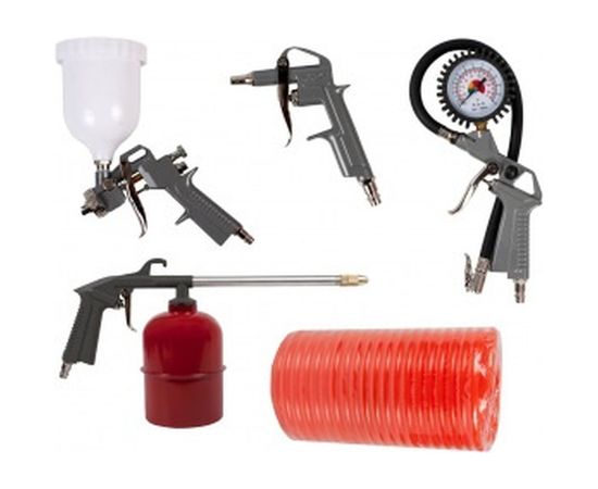 Набор пневмоинструментов, 5 предметов, QUATTRO ELEMENTI 771-138 