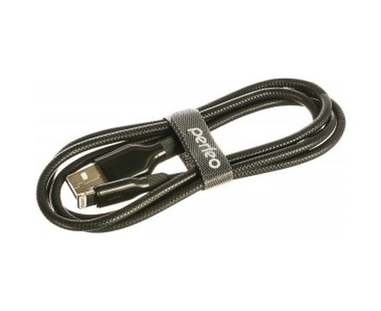 Кабель для iPhone PERFEO USB - 8 PIN Lightning силикон черный длина 1 м. I4318 30&nbsp;013&nbsp;068 