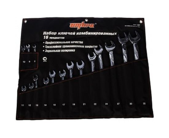 Набор комбинированных ключей Ombra OMT16S  8-32 мм 16 предметов 