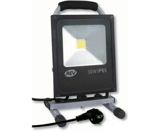 Светодиодный прожектор на подставке LED 30Вт, IP65, EXTRA SLIM-сверхтонкий, шнур 3м REV 32314 3 